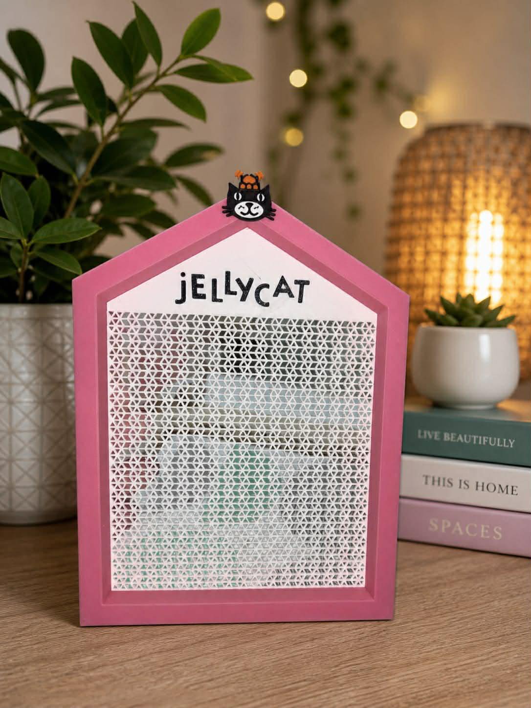 Jelly cat Pin badge holder